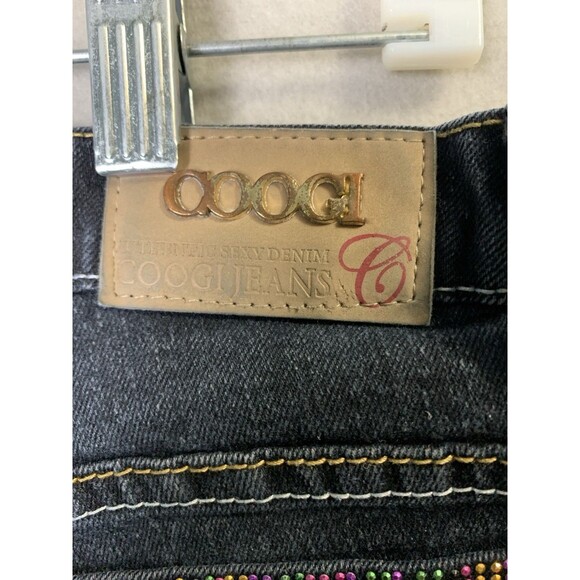 Coogi Jeans Womens Size 13/14 Blue Colorful Sparkling Gems Y2K Minimalist Denim - Picture 3 of 12